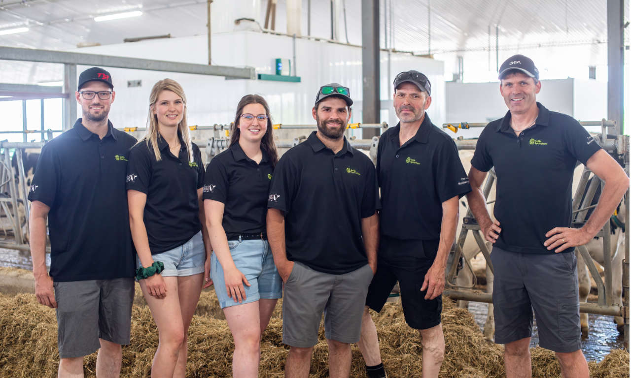 Ferme Maridel L'équipe à l'intérieur de la ferme